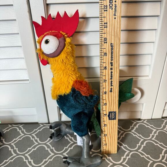 Disney Store Hei Hei Chicken Moana Plush Stuffed Animal Rooster Toy 12" Movie - Picture 4 of 6